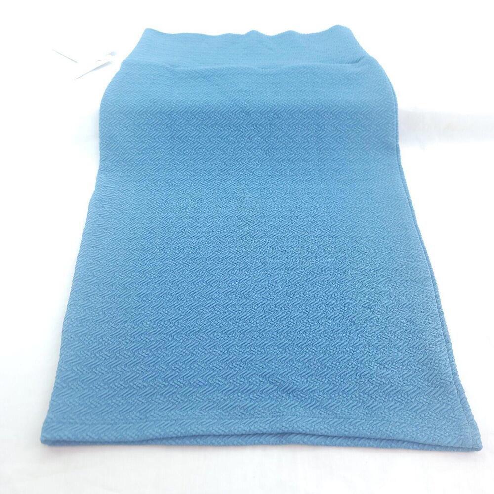 Lularoe Women's Blue Cassie Pencil Skirt Elastic Waist Size XS